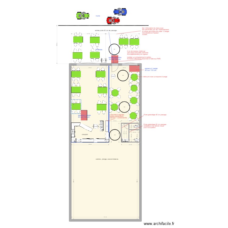 terre et mer  travaux V2. Plan de 5 pièces et 171 m2