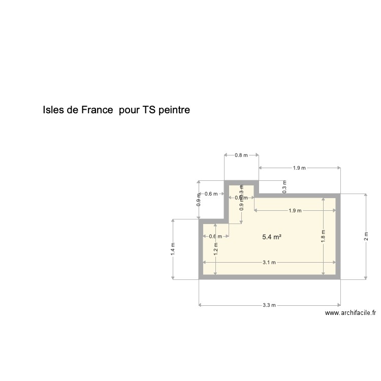 Isles de France pour ts peindre  . Plan de 0 pièce et 0 m2