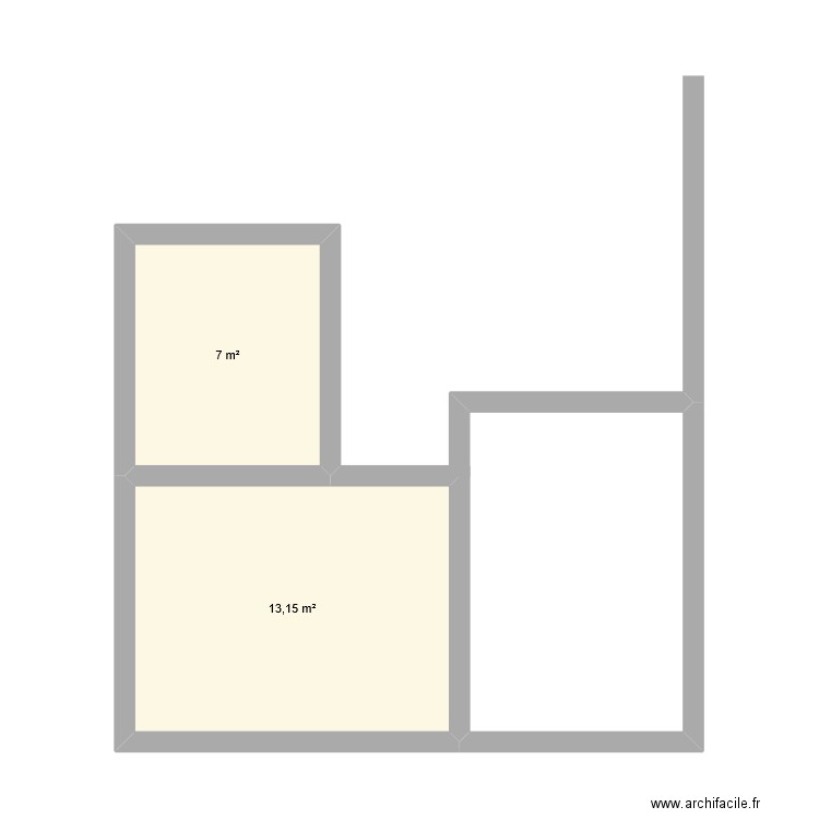 Montlaur. Plan de 2 pièces et 20 m2