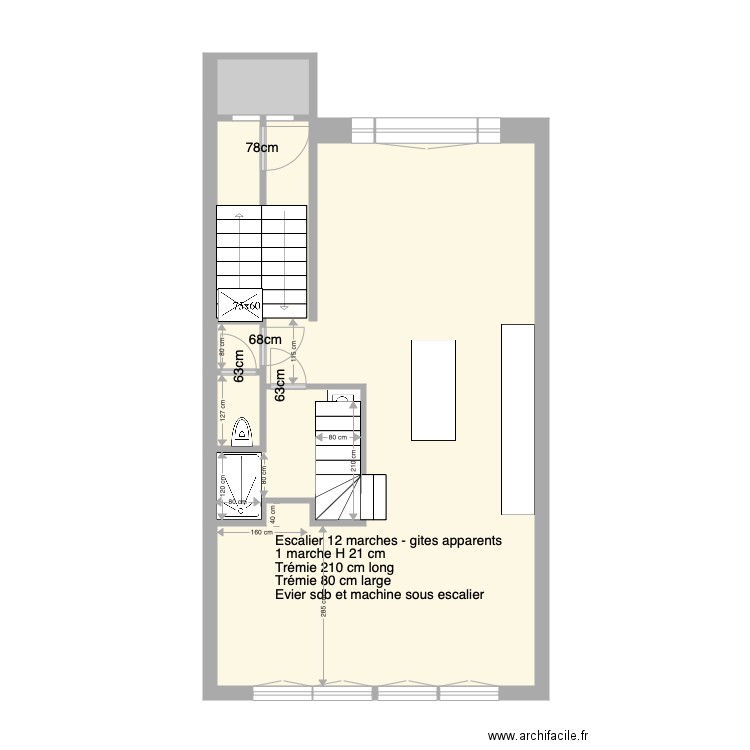 Tabellion 3e étage Construction. Plan de 0 pièce et 0 m2