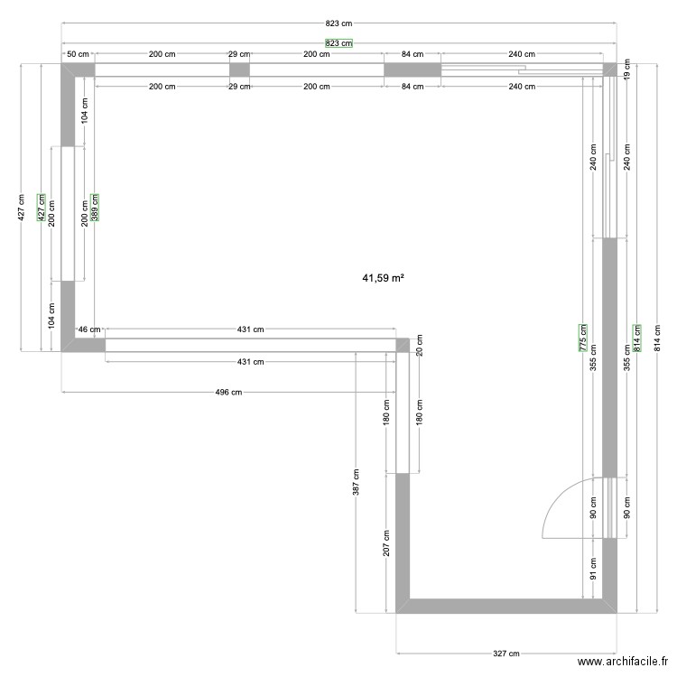 Paduwa. Plan de 0 pièce et 0 m2