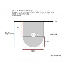 Plan table cuisine Projet Haddad
