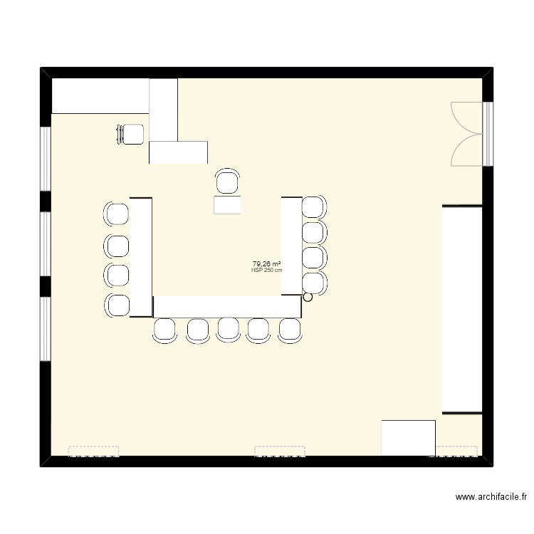 Plan de cours. Plan de 0 pièce et 0 m2