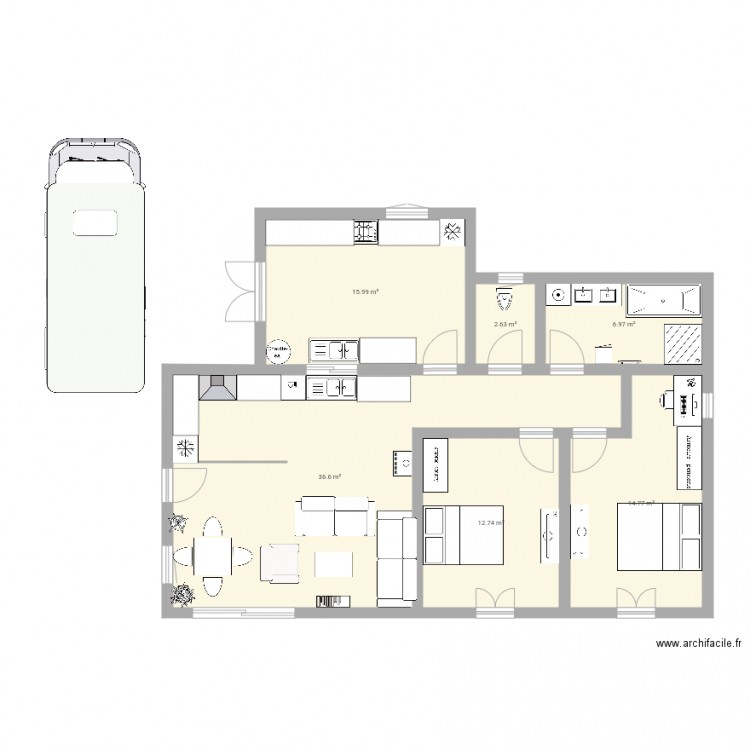 Moulin projet 1. Plan de 0 pièce et 0 m2