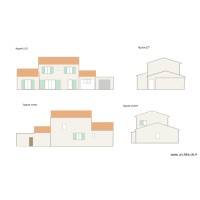 plan facade toit plat garage