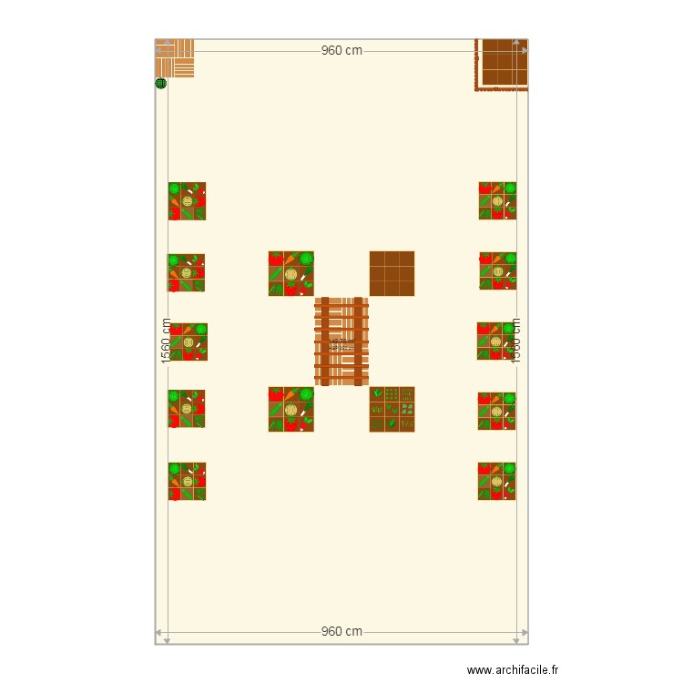 POTAGER SOLLIES. Plan de 1 pièce et 150 m2