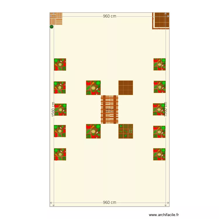 POTAGER SOLLIES. Plan de POTAGER SOLLIES. Plan de