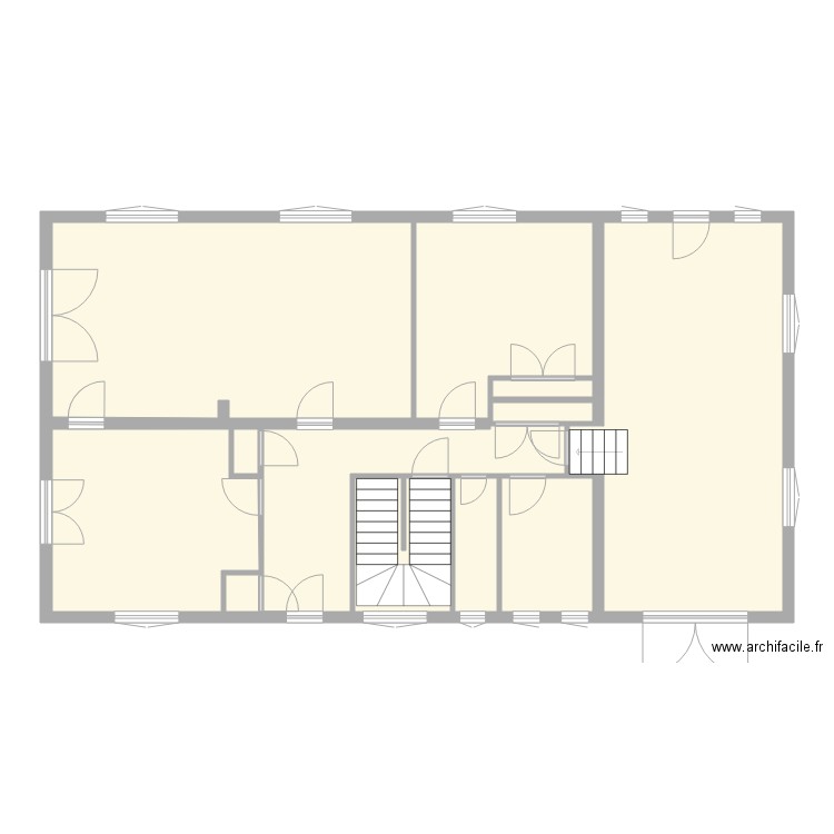 projet BOULANGER. Plan de 11 pièces et 128 m2