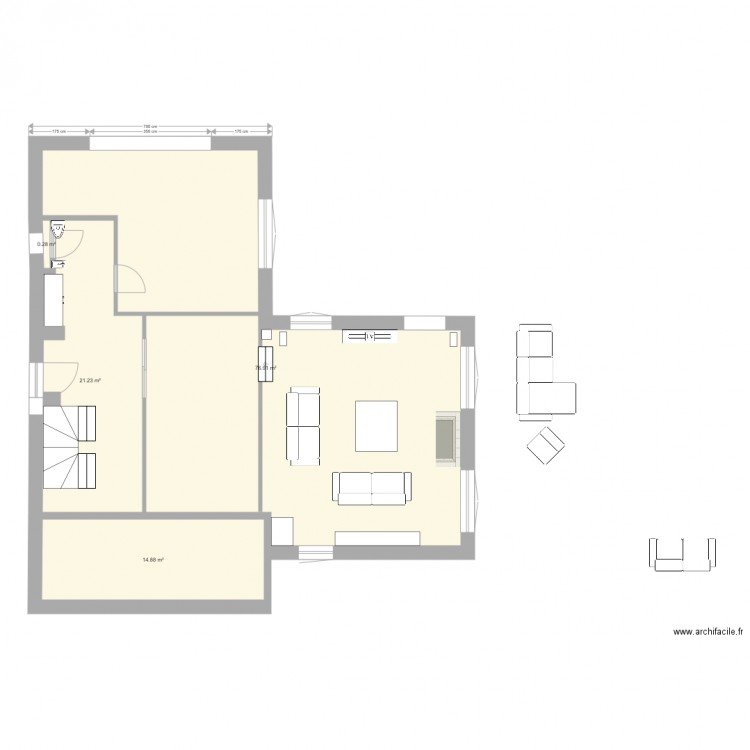 Virg plage. Plan de 0 pièce et 0 m2