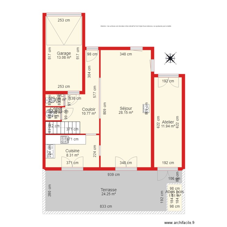 BI 3387 coté. Plan de 0 pièce et 0 m2