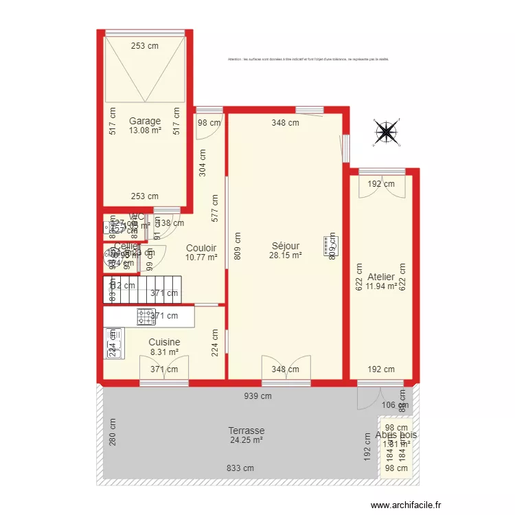 BI 3387 cot&eacute;. Plan de 