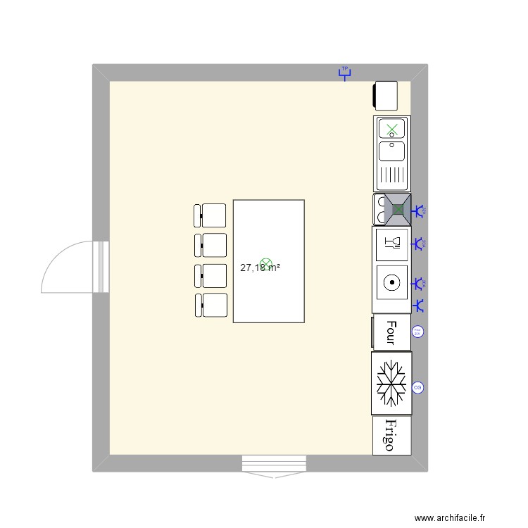 cuisine fatih. Plan de 0 pièce et 0 m2