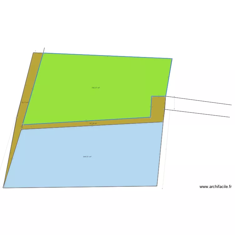 TERRAIN. Plan de 