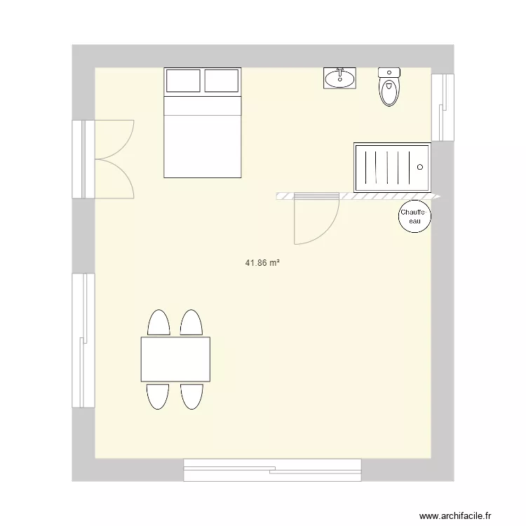 projet grange chabannes. Plan de 