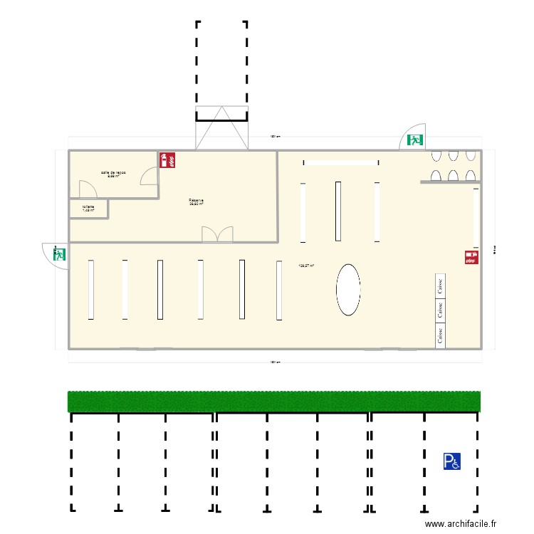 boutique. Plan de 0 pièce et 0 m2