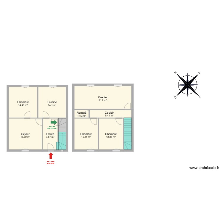 KRIER. Plan de 0 pièce et 0 m2