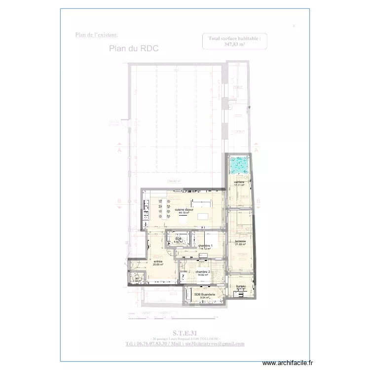plan saint Ex 3 chambres meubles v1. Plan de 
