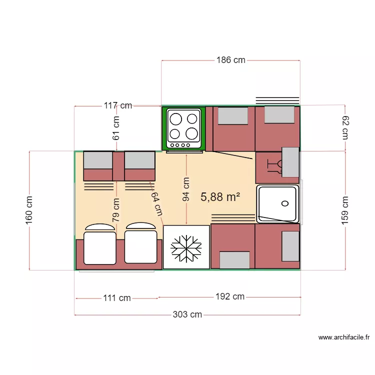 PLAN CUISINE 3. Plan de 