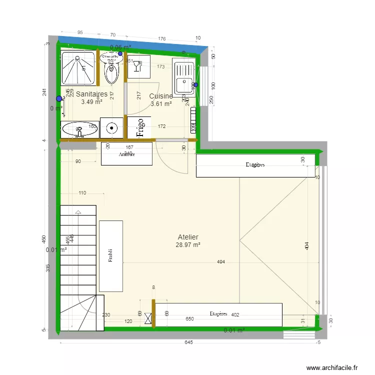 Atelier V02. Plan de 