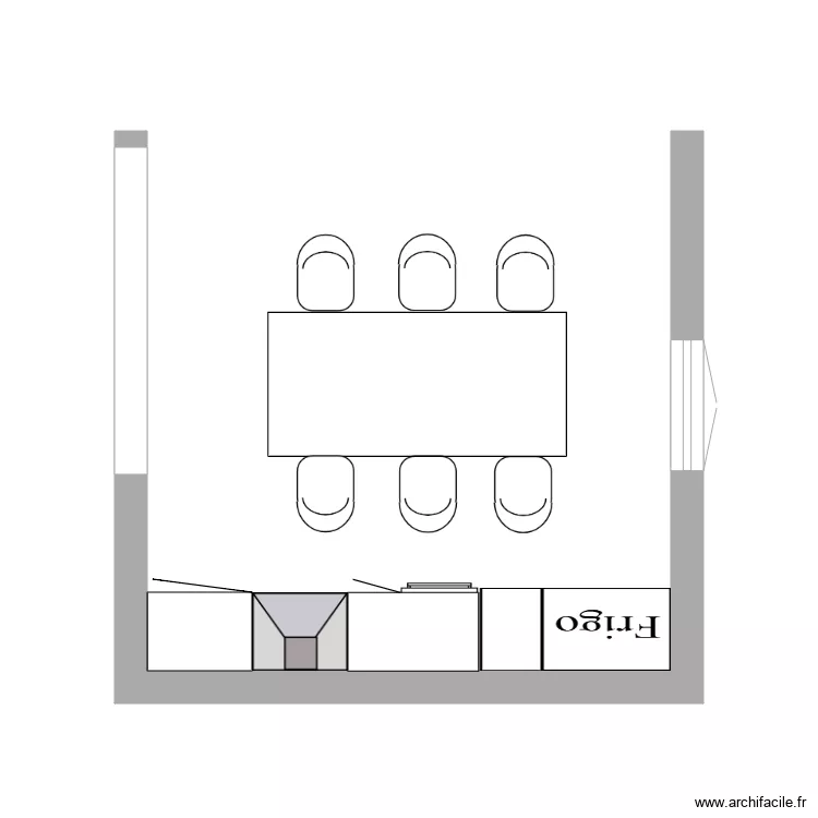 plan projet cuisine maison. Plan de 