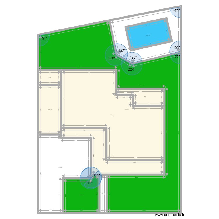 Maison Colomiers gare. Plan de 11 pièces et 685 m2