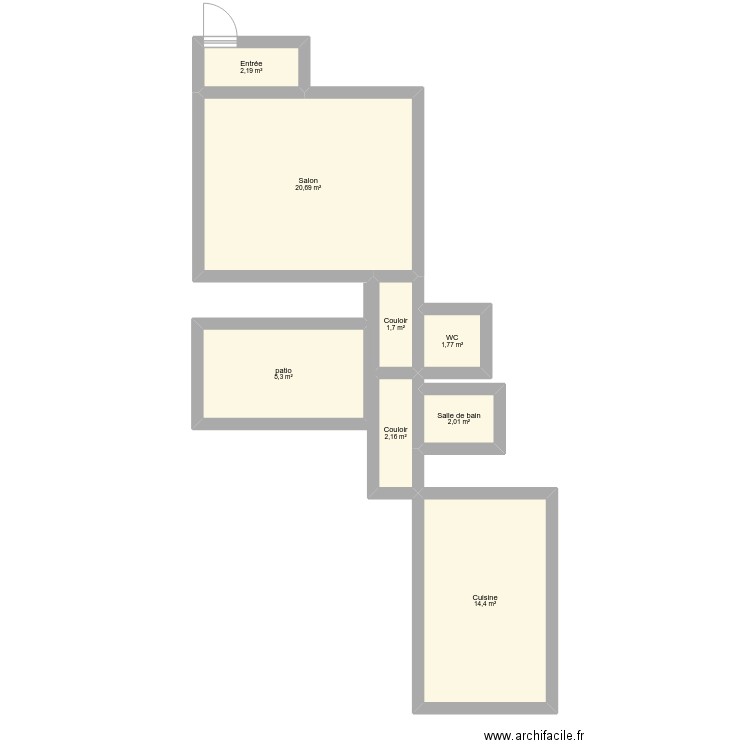 ma meson. Plan de 0 pièce et 0 m2