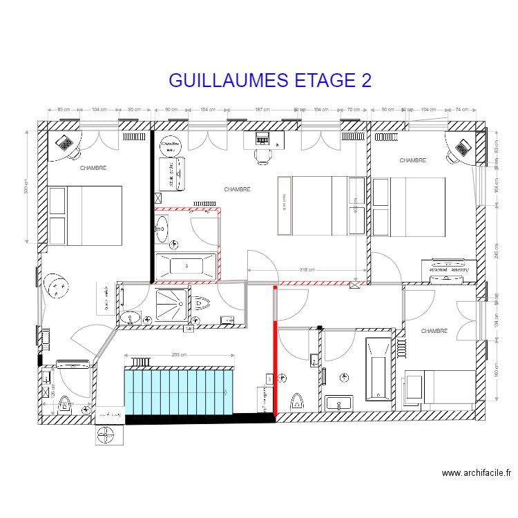 Guillaumes ETAGE 2 PLAN DESTINATION. Plan de 0 pièce et 0 m2