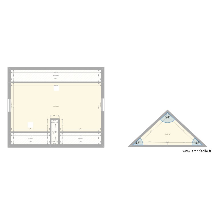 Metabief . Plan de 11 pièces et 165 m2