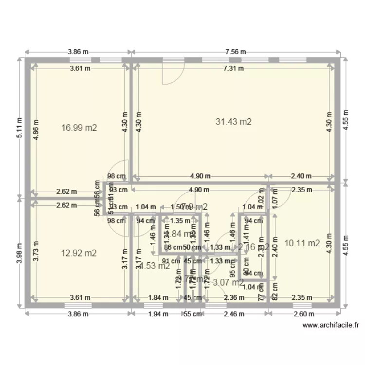 HEIDERICH NIEDERNAI. Plan de 