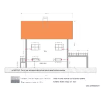 fa&ccedil;ade ouest projet&eacute;e