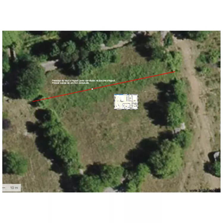 V9 avec &eacute;tage. Plan de 