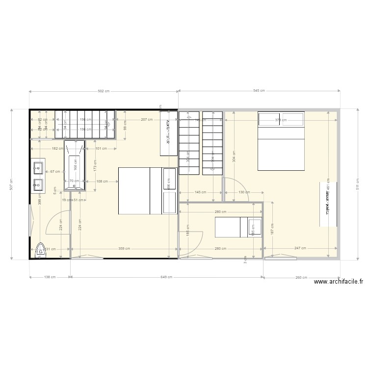  ETAGE 1 CH MAMAN. Plan de 0 pièce et 0 m2