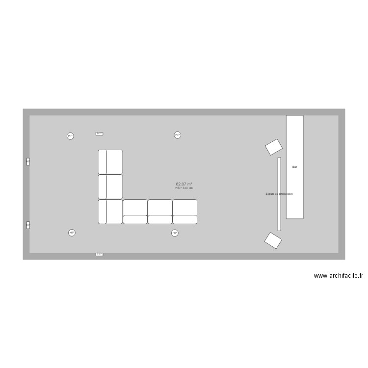 Home cinema Girard. Plan de 0 pièce et 0 m2