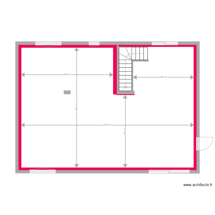 Garage 2020 n21 Amenagement. Plan de 1 pièce et 70 m2