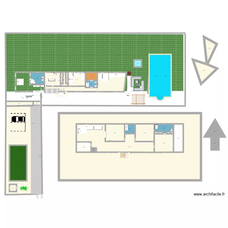 villa . Plan de 