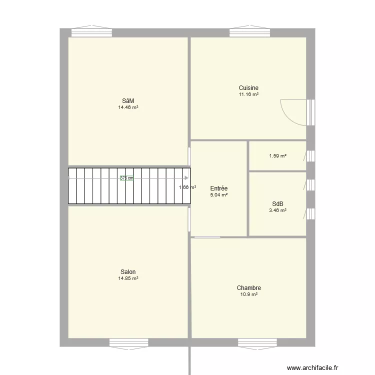 1er &eacute;tage. Plan de 