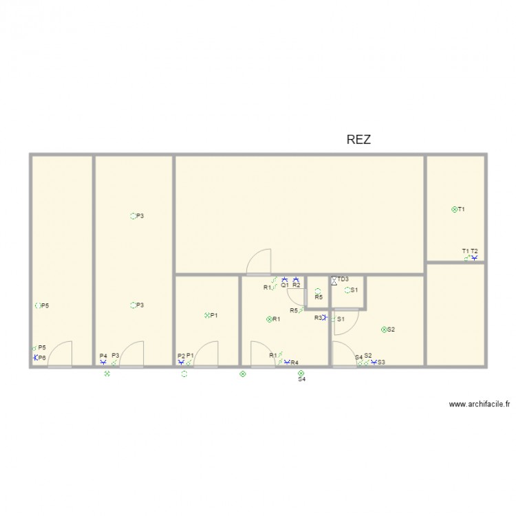 Loom - maison - rez. Plan de 10 pièces et 99 m2