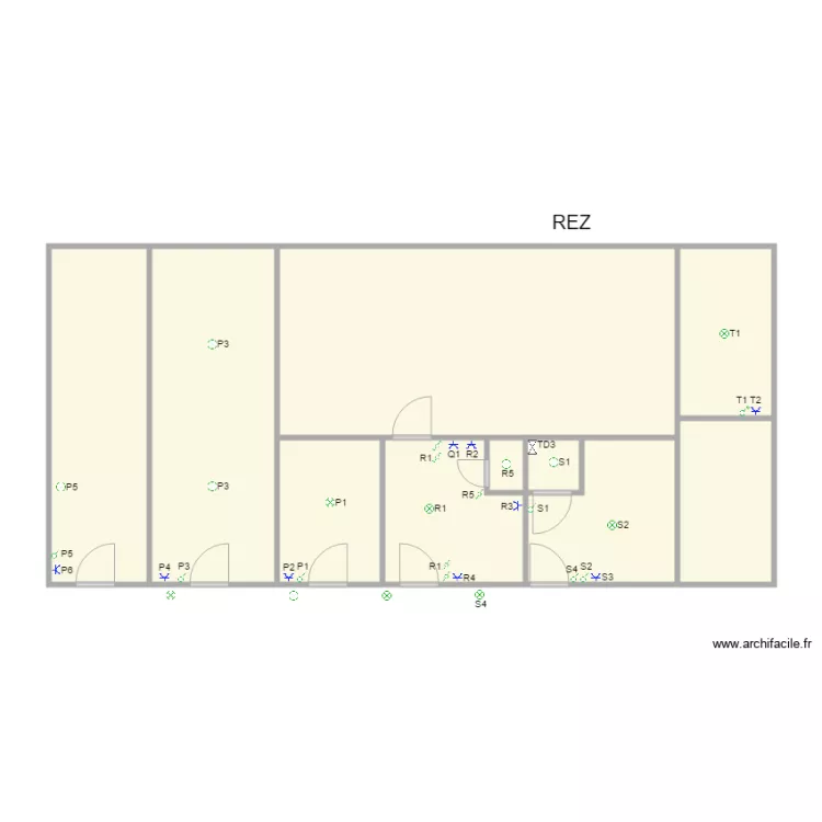 Loom - maison - rez. Plan de 