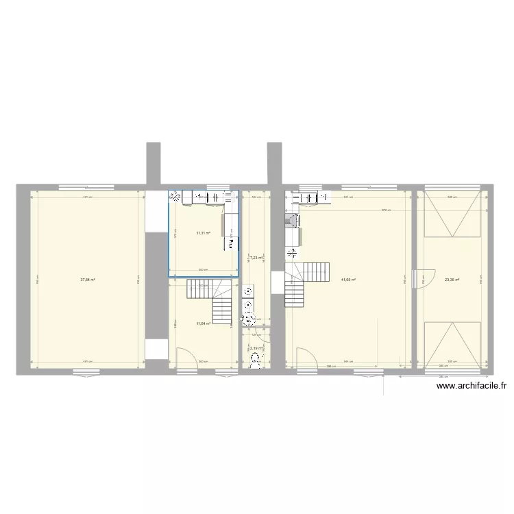 RDC Aunay Simon. Plan de 