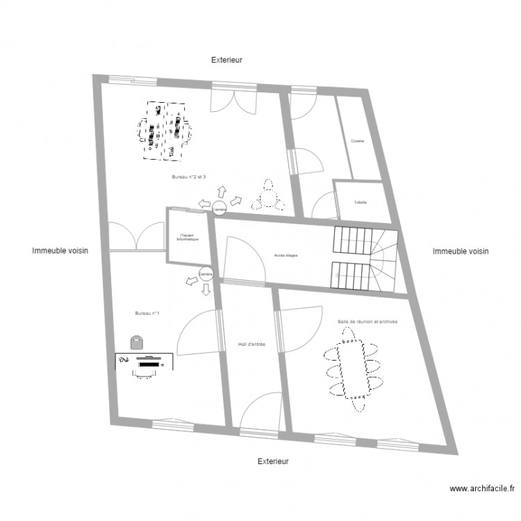 Apt Bureau Alarme. Plan de 0 pièce et 0 m2