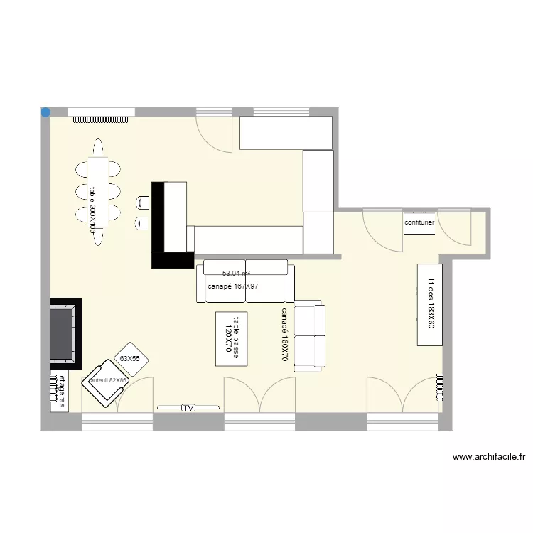 maison jean Phi. Plan de 