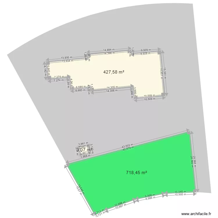 Projet Fonsorbes 2 IMP Florentines 1 lot avec conversation pool house. Plan de 