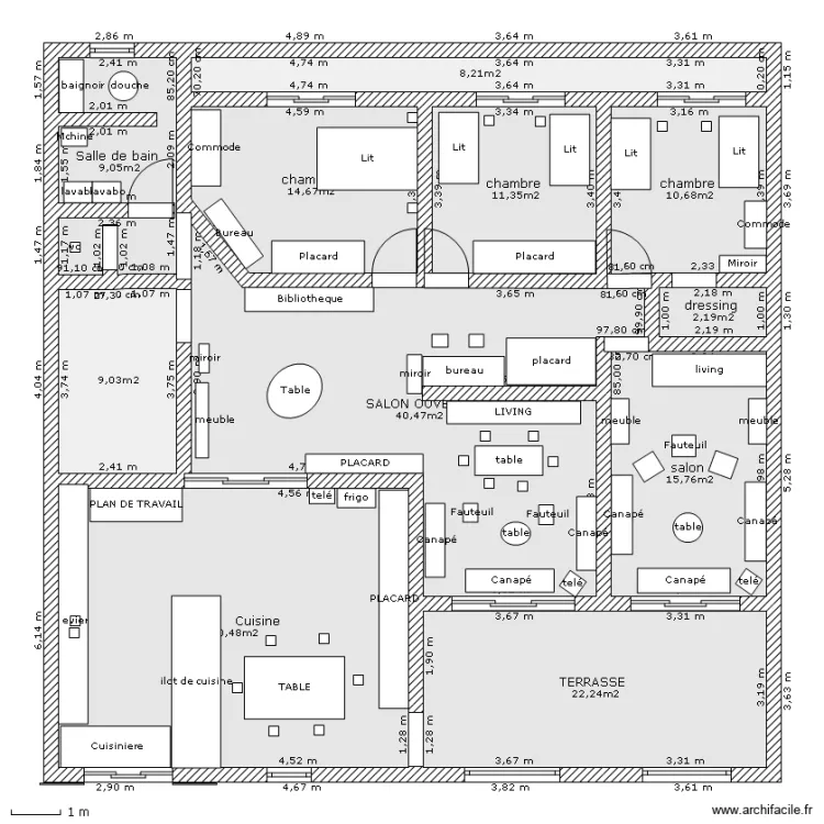 maison. Plan de maison. Plan de
