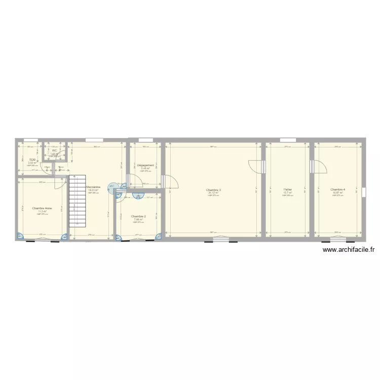 La Renardière Etage. Plan de La Renardière Etage. Plan de