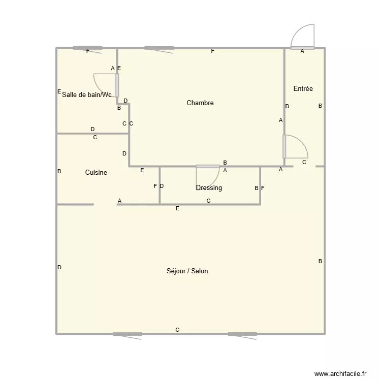761300669. Plan de 4 Pièces et 34 m²