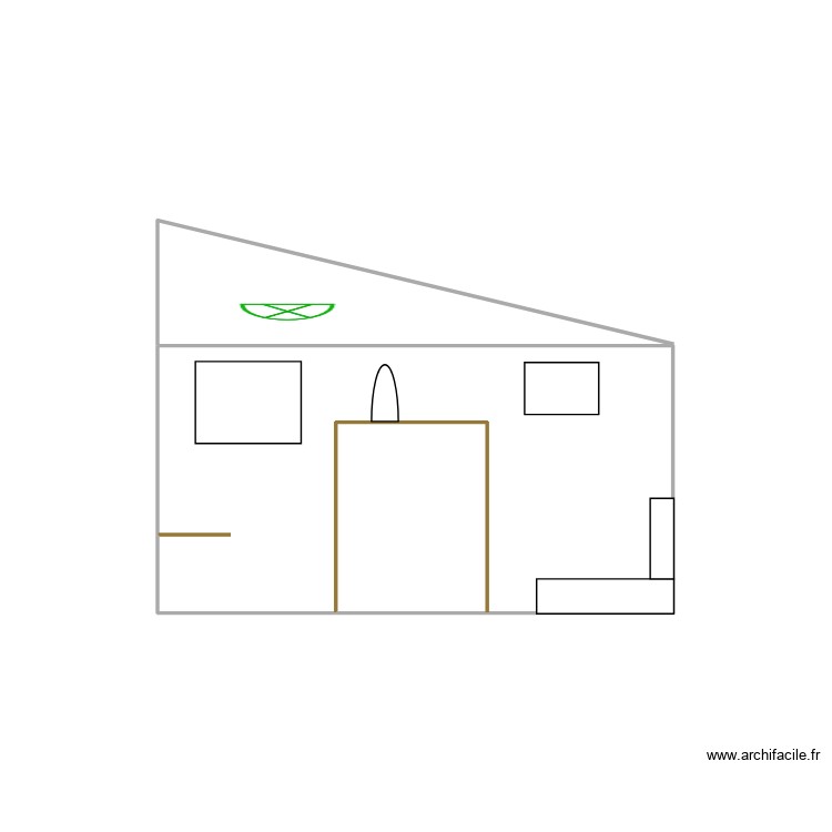 mur lateral sejour 1 fenêtre avec meuble (définitif). Plan de 0 pièce et 0 m2