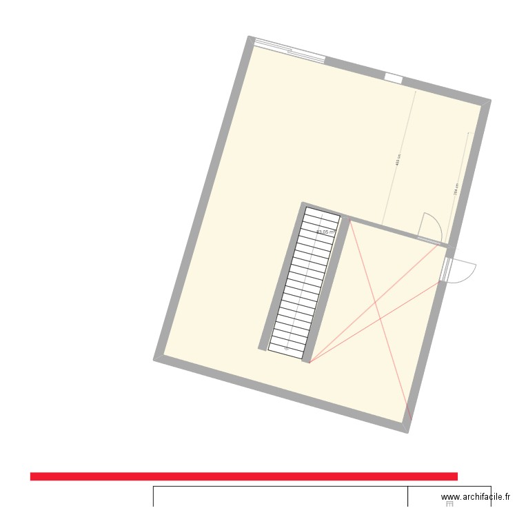 DANIELSALON CUISINE . Plan de 1 pièce et 83 m2