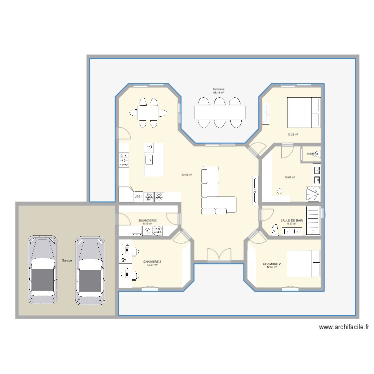 Villa MOANA . Plan de 0 pièce et 0 m2