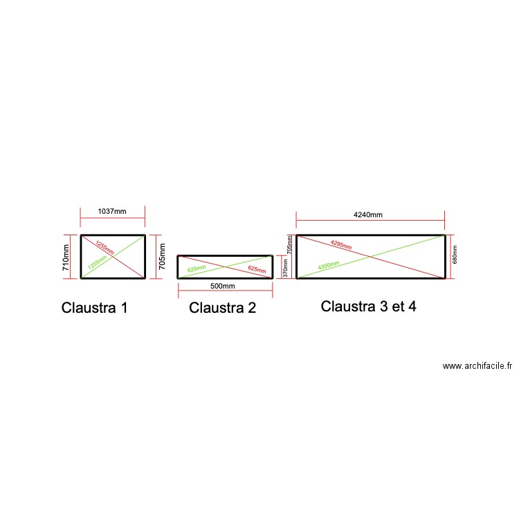 CLAUSTRA ALFRED. Plan de 0 pièce et 0 m2