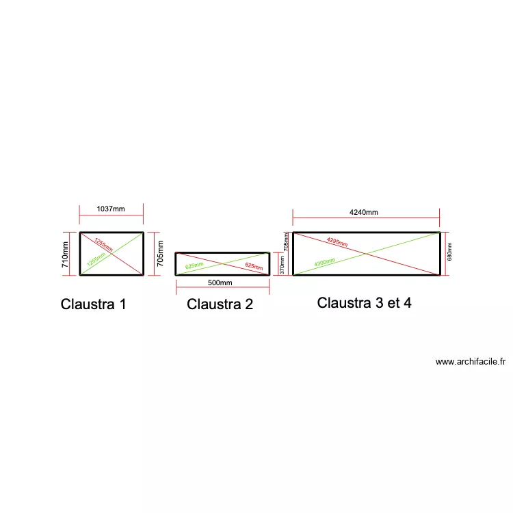 CLAUSTRA ALFRED. Plan de CLAUSTRA ALFRED. Plan de